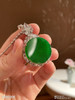 老坑艳绿圆牌吊坠【5080309】具体价格微信咨询 商品缩略图1