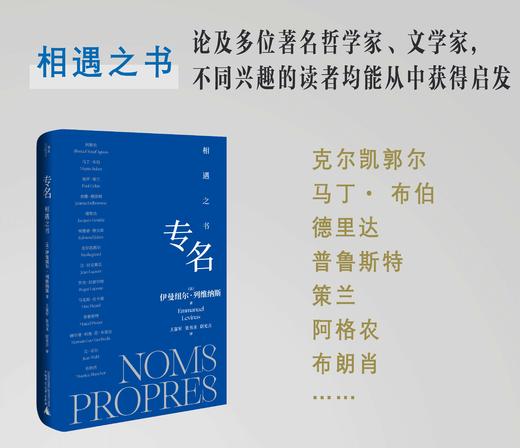 专名：相遇之书 （法）伊曼纽尔·列维纳斯/著 列维纳斯 法国哲学 现象学 犹太哲学 存在主 义 对话哲学 解构  广西师范大学出版社 商品图3