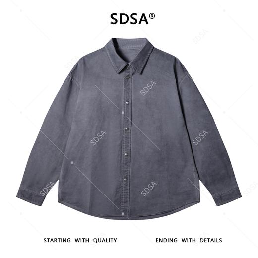 C53200SDSA男士秋冬新款痞帅男装极简风扎染设计长袖衬衫休闲时尚衬衣 商品图1