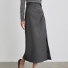 「自」全新升级【铂金会员183/天猫249/差价66】(64058)洛诗琳气质开叉半身裙2025秋季新款设计感中长款西装直筒裙 商品缩略图2