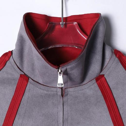 WY1068SDSA男士秋冬新款痞帅男装扎染撞色织带半拉链立领卫衣宽松休闲 商品图2