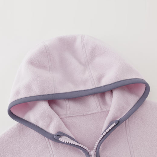 马克珍妮女童加厚摇粒绒连帽卫衣儿童上衣秋冬新款241135/551861 商品图3