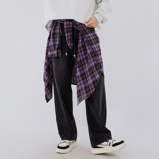 【新品上新】HX 春秋季水洗直筒牛仔长裤复古时尚C201530002101 商品图4