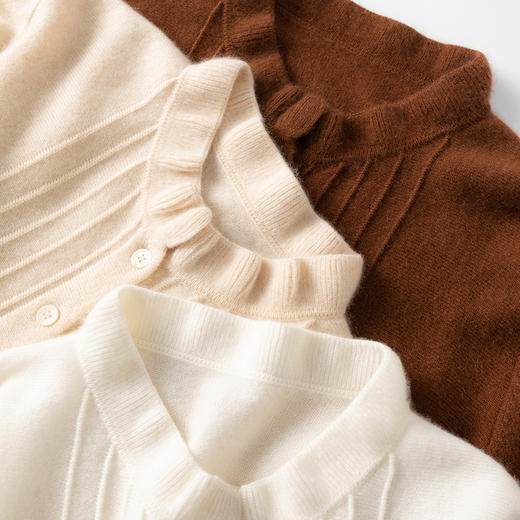 S•Y•C[通勤浪漫]时髦实用！山羊绒开衫外套女R25002 商品图3