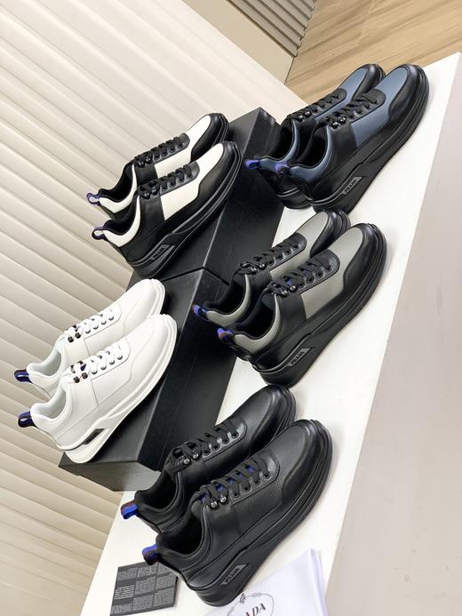 P**rada 男士商务撞色休闲运动鞋 商品图2