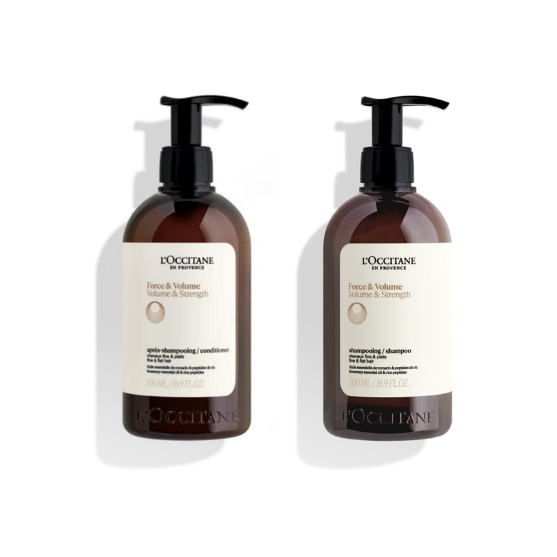 【保税】欧舒丹（L'Occitane）五合一草本香菁纯强韧丰盈洗发露500ml+护发素500ml