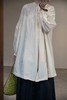 CASEY/CASEY 米色圆领纸感薄长款衬衫 商品缩略图0