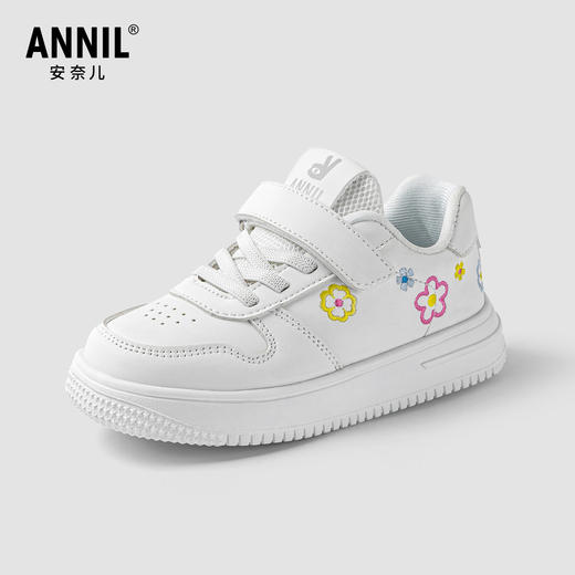 ANNIL/安奈儿童鞋韩系春秋小白鞋中小童板鞋透气软底百搭儿童鞋子HG5304404 商品图0