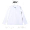 W53100SDSA男士秋冬新款痞帅男装简约拼接撞色套头卫衣百搭时尚宽松上衣 商品缩略图1