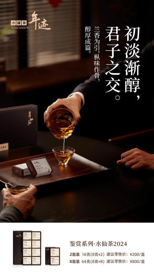 年迹 鉴赏系列水仙茶2024（8泡装） 商品图2