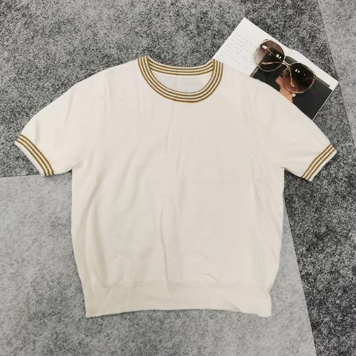 RM716#撞色圆领短袖T 商品图0