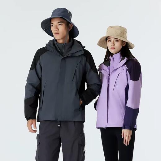 【官旗同款，热销30w+】啄木鸟TUCANO  户外三防冲锋夹克 男女款秋冬季三合一可拆卸加绒加厚徒步保暖外套 商品图4