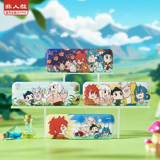 《非人哉官方店》科学探险队马口铁徽章盲盒合影款动漫周边吧唧胸针 商品图1