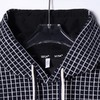 WY1086SDSA男士秋冬新款痞帅男装撞色格纹格子设计抽绳连帽卫衣复古百搭 商品缩略图2