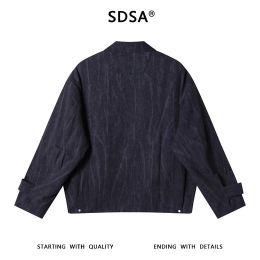 J53026SDSA男士秋冬新款痞帅男装时尚美式铆钉拉链翻领夹克百搭宽松外套 商品图5