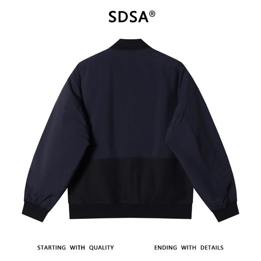 SDSA秋冬新款痞帅男装潮牌拼接棒球领拉链开衫夹克小众设计时尚 商品图5
