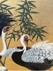独角鹿西洋古董18世纪日本江户时期出品狩野派风格「水畔群鹤」 主题金地纸本设色六曲屏风 商品缩略图3