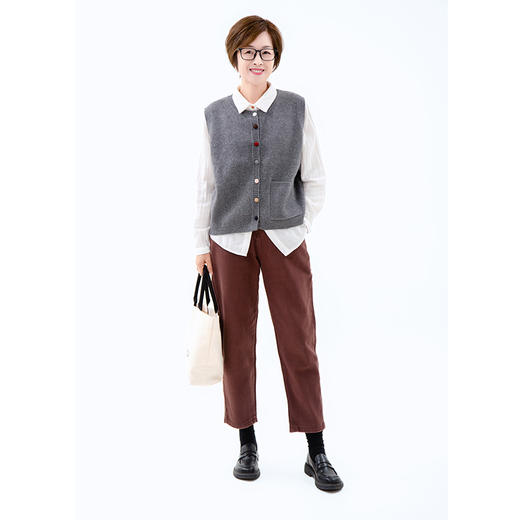 圆领针织背心 商品图1