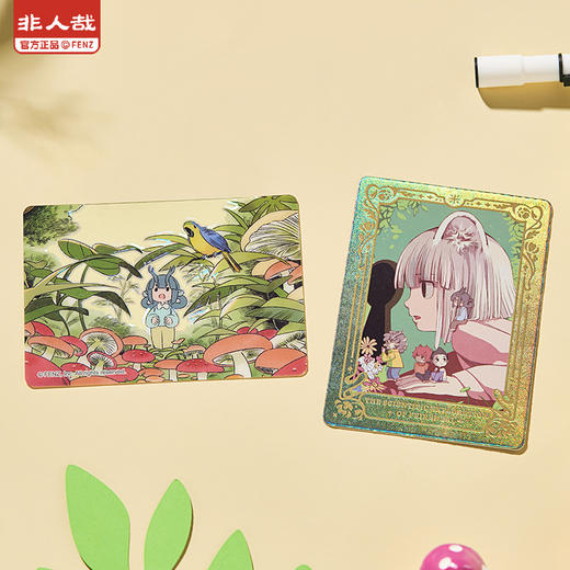 《非人哉官方店》科学探险队收藏卡盲盒烫金可撕拉动漫周边身份卡牌 商品图3