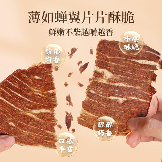 太丰食品咔嚓牛排脆孜然味安格斯牛肉脆办公休闲零食袋装27g 商品图4