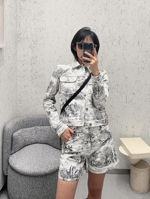 TY409-DIOR迪奥 SS25 Cruise早春成衣系列 短款棉质印花牛仔外套 女款   (PG*MM) 9.10直播款 商品图0