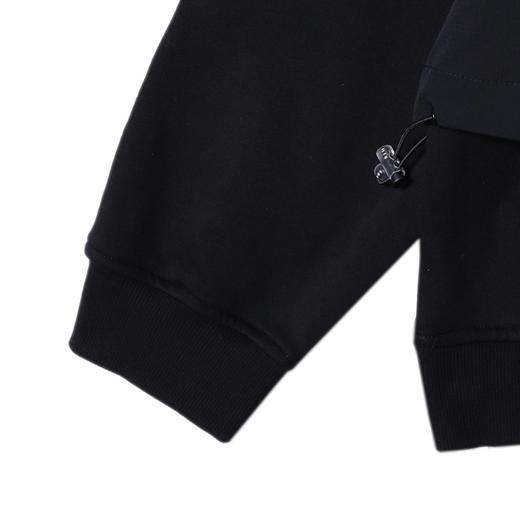 11302SDSA男士秋冬新款痞帅男装潮流纯色假两件连帽卫衣宽松百搭上衣 商品图4