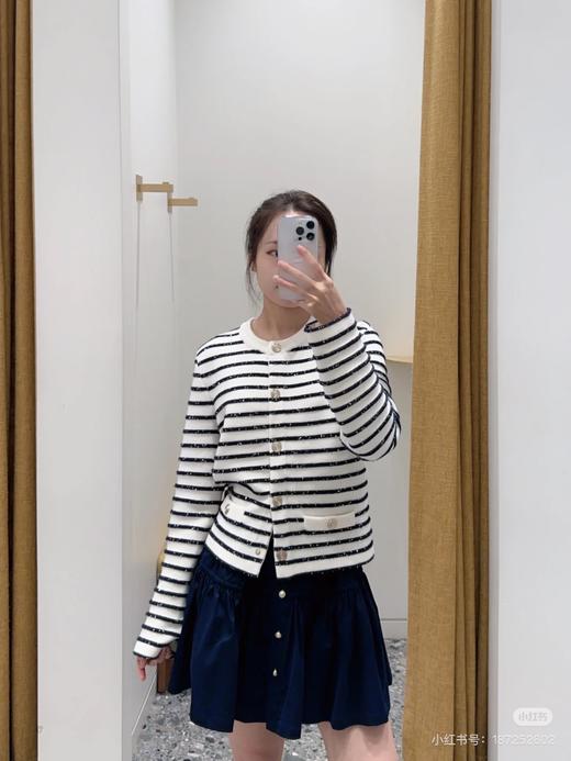 TY424-MAJE条纹珠片羊毛针织外套 (QQ) 9.10直播款 商品图4