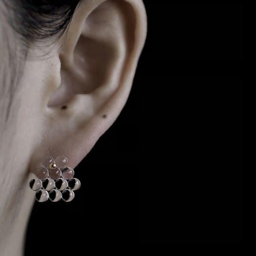 北京仓｜BUBUN-organ ANOMALIES #8-三角形 冷工玻璃 耳环［日本设计师］ 商品图2