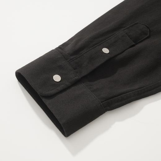 男款纯棉logo标长袖衬衫011 商品图2