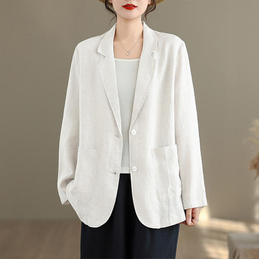 GYH 6213简约小西服宽松贴袋小西服休闲外套 商品图4