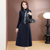 QYMXQD-54C2507-2025年春秋季新款时尚马甲套装女士中长款长袖连衣裙两件套 商品缩略图1