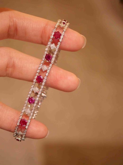 3克拉刻面红宝石手链 商品图6