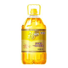 【自营】中粮福临门福至心礼非转基因一级大豆油5L