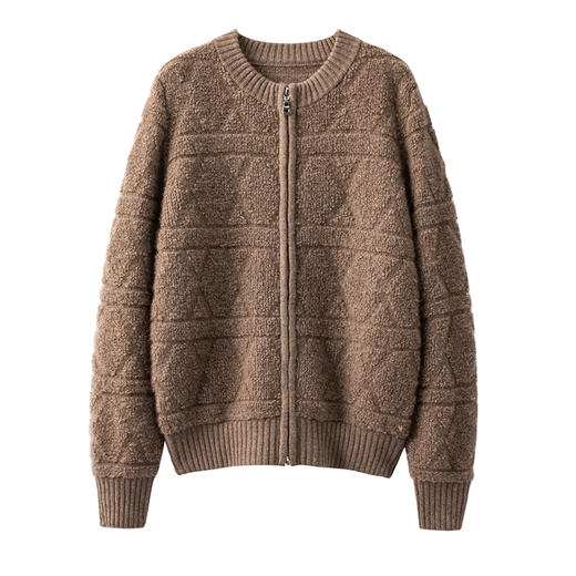 S·Y·C【Di奥毛巾绣新款升级】100纯山羊绒圆领毛巾绣外套CYR240216 商品图0