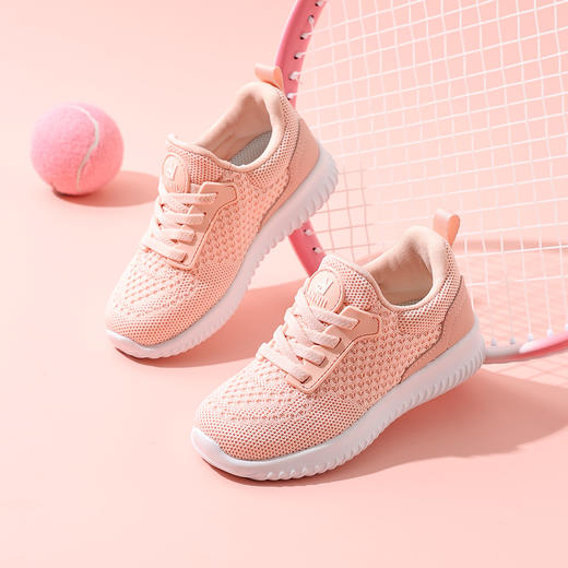 ANNIL/安奈儿童鞋韩系潮款儿童鞋透气软底女飞织耐磨运动鞋HM5305382 商品图1