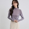 「自」全新升级【铂金会员146/天猫199/差价53】(53929)洛诗琳新款半高领打底衫2025秋季时尚网纱针织打底上衣女 商品缩略图0