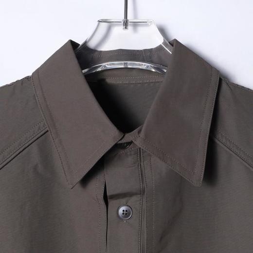 8168SDSA男士秋冬新款痞帅男装嘻哈纯色假两件纽扣长袖衬衫高街衬衣潮 商品图2