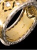 独角鹿西洋古董意大利顶级珠宝工坊布契拉提出品18K黄金及白金镂雕镶嵌钻石及红宝石戒指 商品缩略图5
