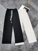 RM756#透气抽绳橡筋腰直筒裤 商品缩略图0