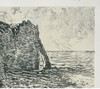 独角鹿西洋古董1892年代法国巴黎Goupil出版印象派大师莫奈授权版画家Georges William Thornley出品限量石版画作品《海崖》 商品缩略图3