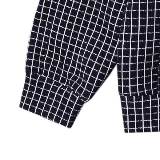 WY1086SDSA男士秋冬新款痞帅男装撞色格纹格子设计抽绳连帽卫衣复古百搭 商品图4