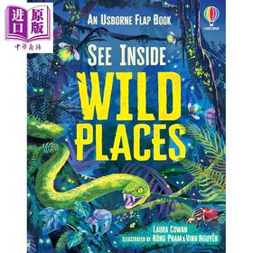 【中商原版】尤斯伯恩看里面揭秘系列 狂野地带 See Inside Wild Places 英文原版 儿童纸板书 翻页书 科普绘本读物 进口童书