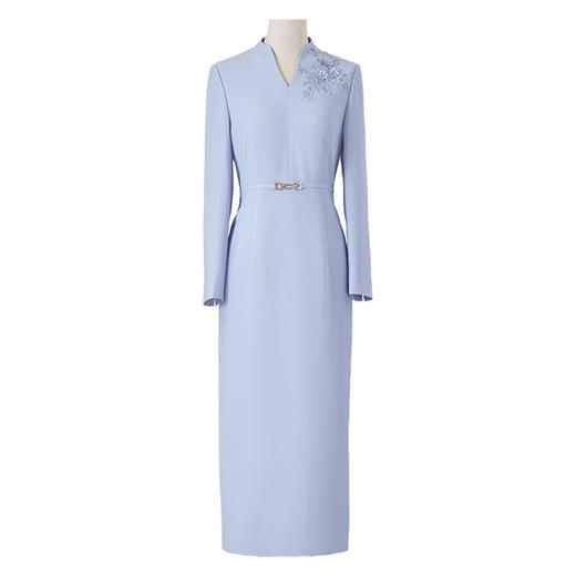 YBY Y489时尚气质端庄大气直筒修身连衣裙 商品图4