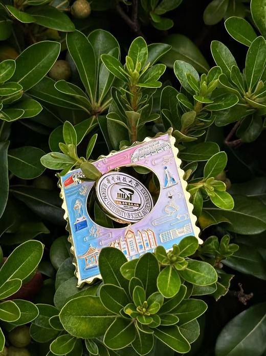 华科大邮票旋转校徽冰箱贴 商品图5