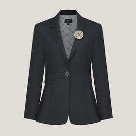 G2000【配送胸针/舒适弹性/商场新款】女装FW25商务通勤修身西服56212133