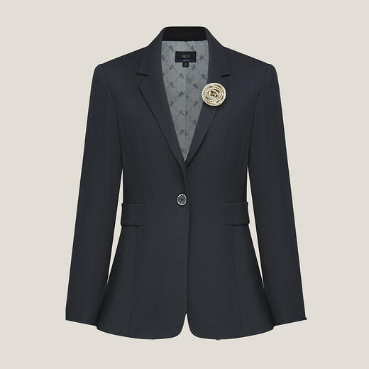 G2000【配送胸针/舒适弹性/商场新款】女装FW25商务通勤修身西服56212133 商品图0