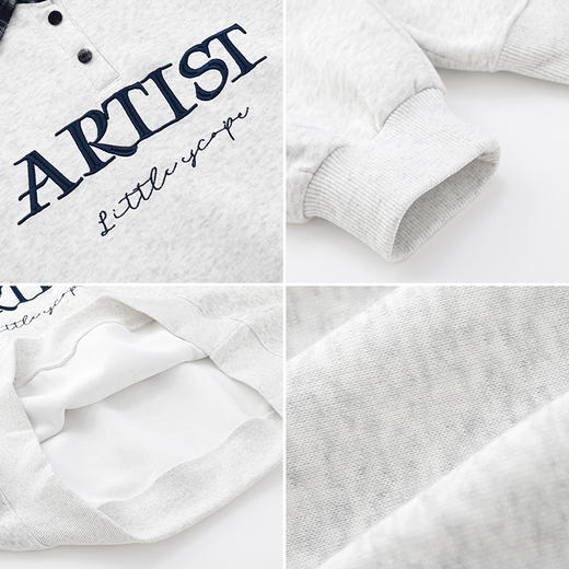 女装格子翻领配小包卫衣-6840W5232026 商品图2