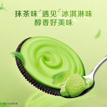 奥利奥（Oreo）夹心饼干 冰淇淋抹茶味388g 休闲零食  早餐下午茶 商品图2