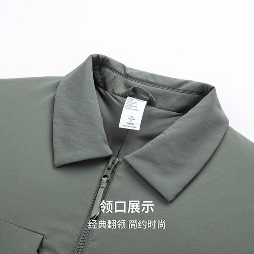 服圣得西男轻商务工装时尚翻领棉服2025秋季新款通勤简约有型夹克 商品图6