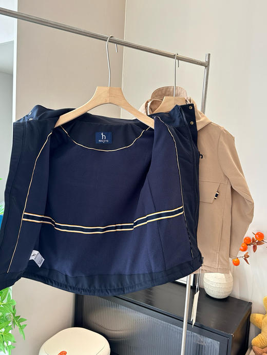 哈男女童秋冬新款透湿三防加绒连帽厚风衣 商品图14